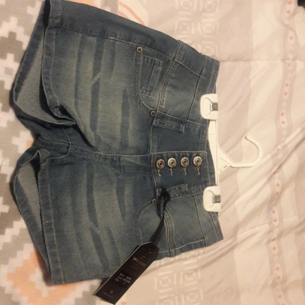 Denim shorts